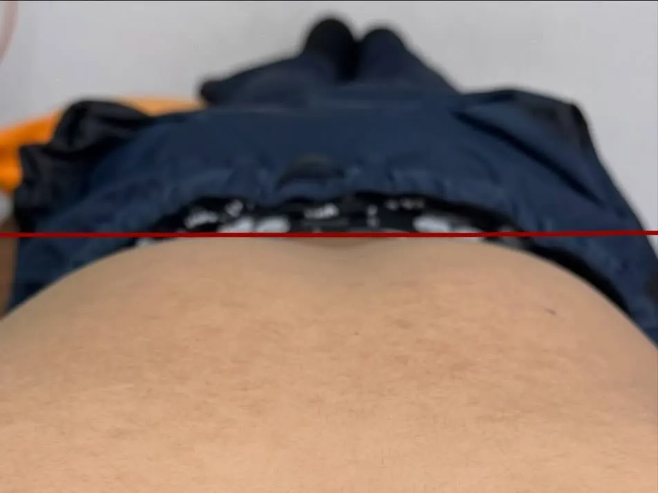 同じ体勢なのに、ラインが変わっているのが分かりますか?